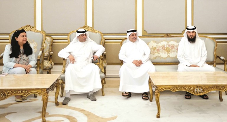 امين عام مجلس الامة علام الكندري والامناء العامون المساعدون عبدالحكيم السبتي و خالد المطيري وايمان البداح