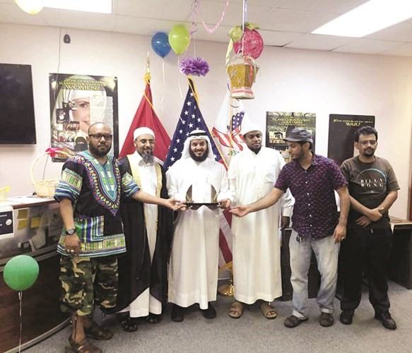 جابر الوندة مشاركا مركز سفراء السلام في اميركا فرحة العيد﻿