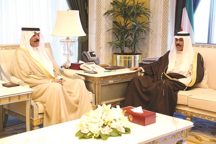 سمو نائب الامير مستقبلا الشيخ محمد الخالد ﻿