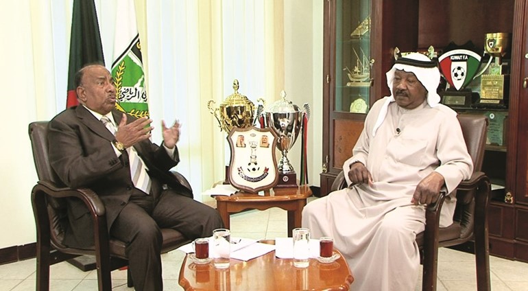 شيخ المعلقين خالد الحربان خلال استضافة مرزوق سعيد﻿