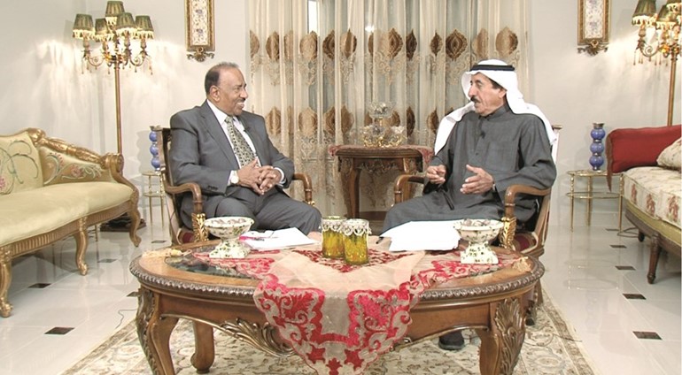 محمد هيف متحدثا الى المحاور خالد الحربان﻿