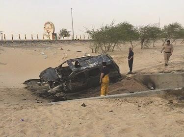  المركبة التهمتها النيران تماما﻿