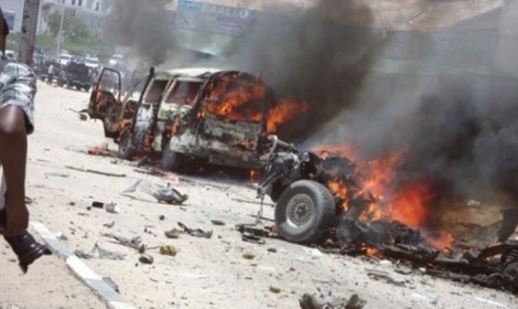 صورة ارشيفية لتفجير انتحاري في مقاديشو