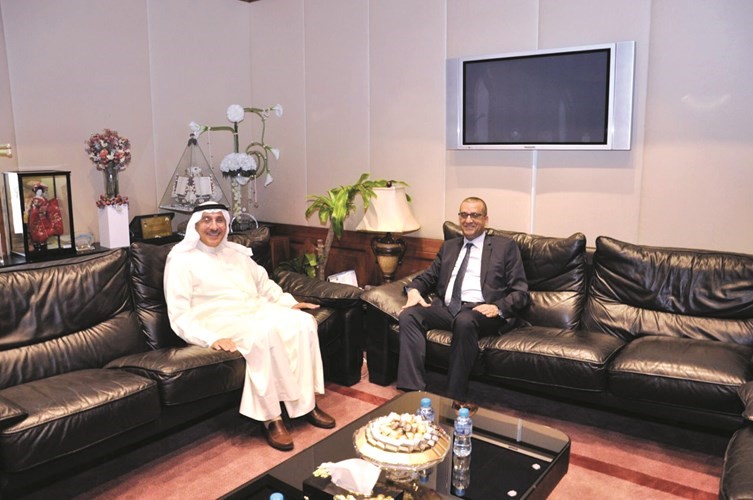 ماحمد الجسار مستقبلا السفير التونسي ﻿