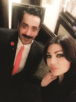 الزميل بشار جاسم مع النجمة هيفاء وهبي