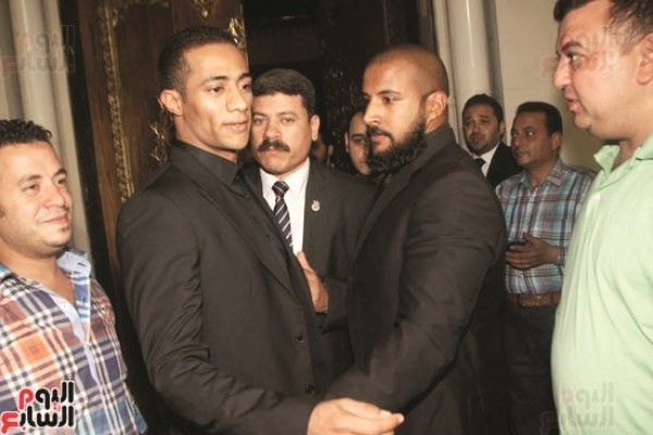 النجم محمد رمضان في كواليس الحفل