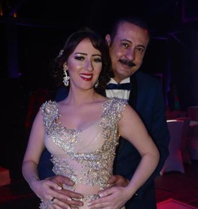 المنتج المصري عمرو مكين مع زوجته الفنانة التونسية سناء يوسف