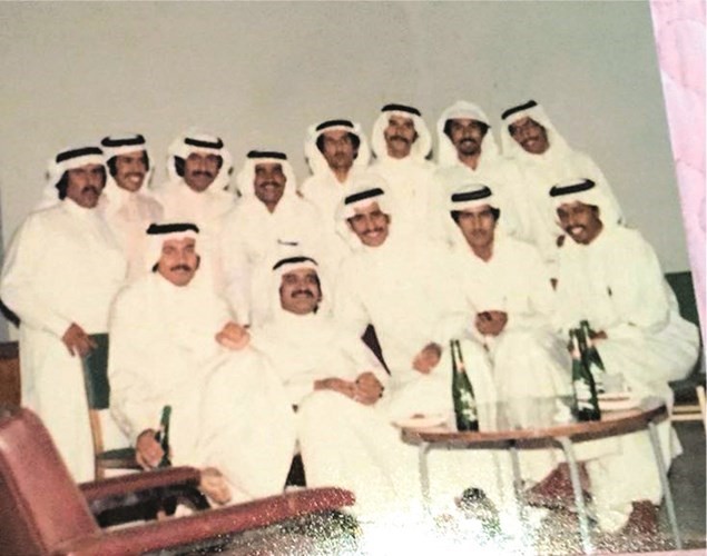 ايام الدراسة في كلية العلوم التجارية عام 1976 الثاني من اليسار جلوسا﻿