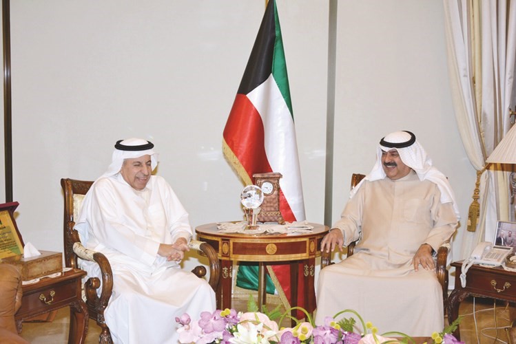 خالد الجارالله مستقبلا السفير السعودي د عبدالعزيز الفايز﻿