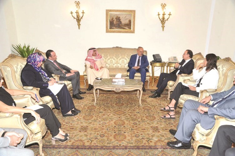 جانب من اللقاء مع الوزير ناصر عبدالسيد