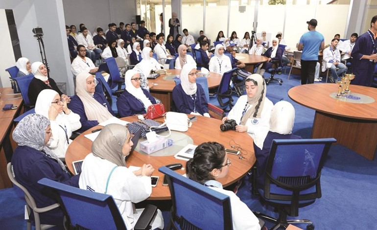 جانب من الطلبة المشاركين في الدورة التدريبية﻿