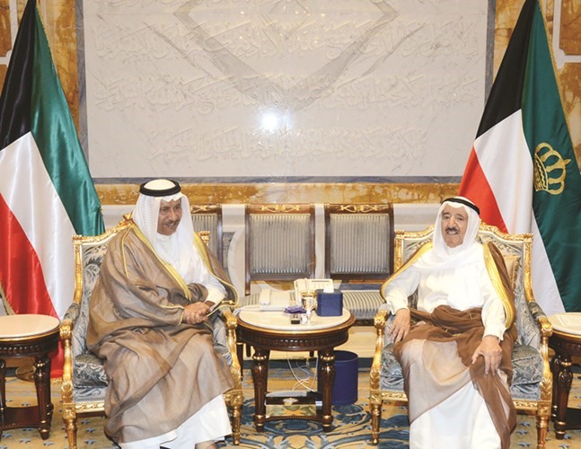 صاحب السمو الامير مستقبلا سمو رئيس الوزراء الشيخ جابر المبارك ﻿