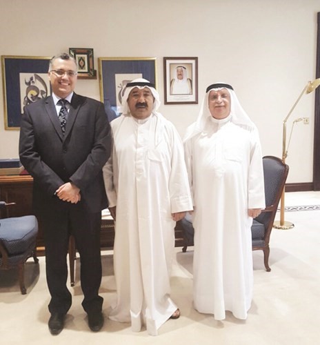  الشيخ ناصر صباح الاحمد مستقبلا د محمد العطار ود بسام الفيلي ﻿