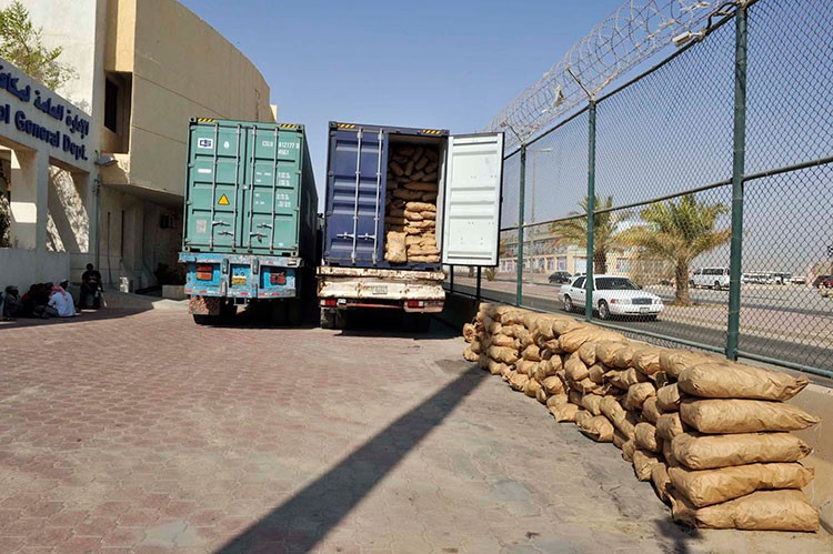 اجولة الكبتاغون عقب ضبطها