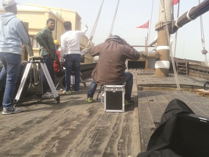 من اجواء التصوير﻿