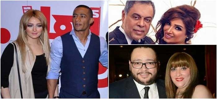  بالفيديو.. فنانون أحرجتهم زوجاتهم أمام الجمهور.. أحدهم بسبب "مايوه" وأخرى "قبلت زميله"