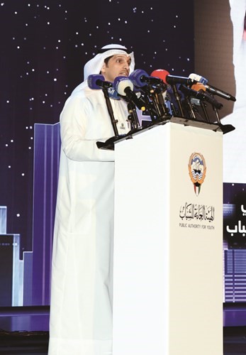عبدالرحمن المطيري يلقي كلمته ﻿
