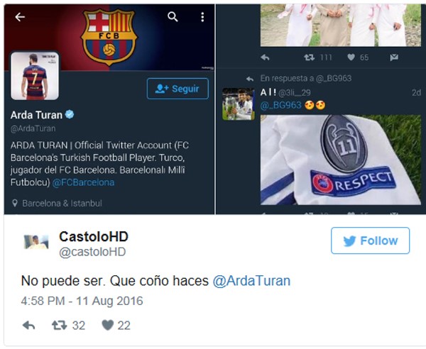 صورة: تويتر يضع لاعب برشلونة في مأزق