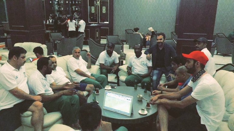 الجهاز الاداري لفريق الكويت في مقر بعثة العربي﻿