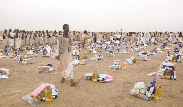 جانب من المساعدات﻿