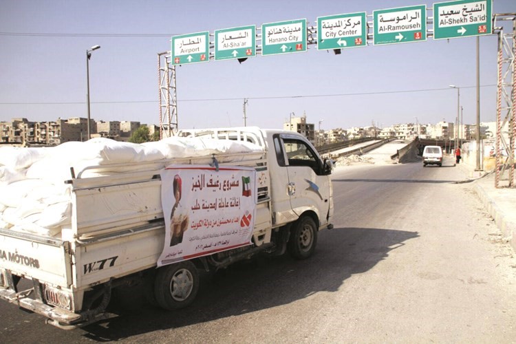 جانب من المساعدات﻿