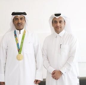 المدير التنفيذي لمكتب المدير العام دحمد النعيمي مع الديحاني