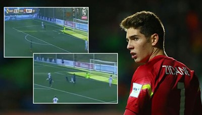 بالفيديو.. ابن زيدان يرتكب خطأ فادحاً مع ريال مدريد