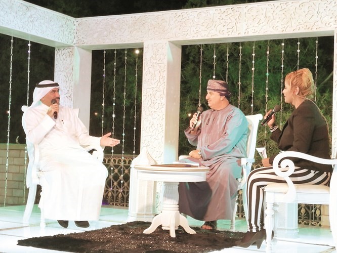 الزميل مفرح الشمري اثناء استضافته في برنامج لبان مجان﻿