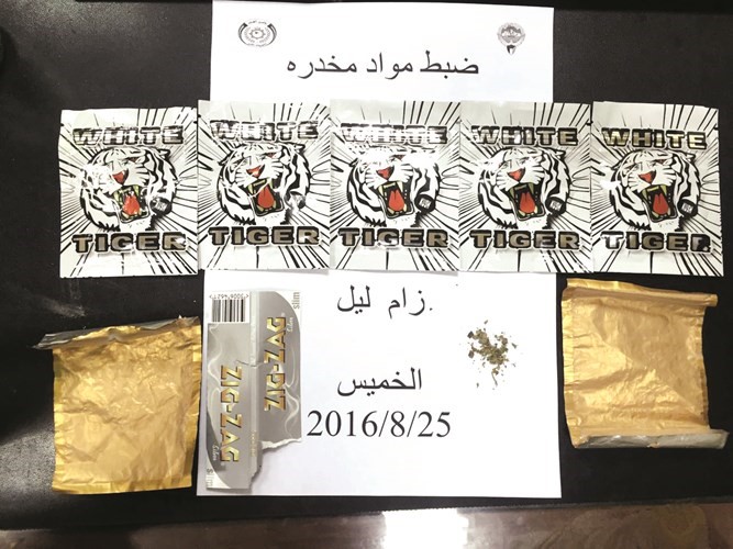 المضبوطات التي احيلت من امن حولي الى المكافحة