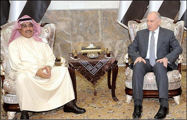 رئيس البرلمان العراقي السابق اسامة النجيفي والزميل عدنان الراشدهاني الشمري