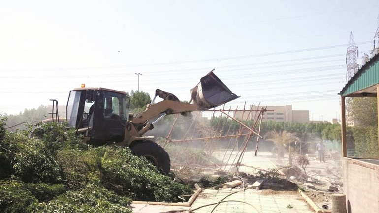 جانب من ازالة المعوقات خلال الحملة
