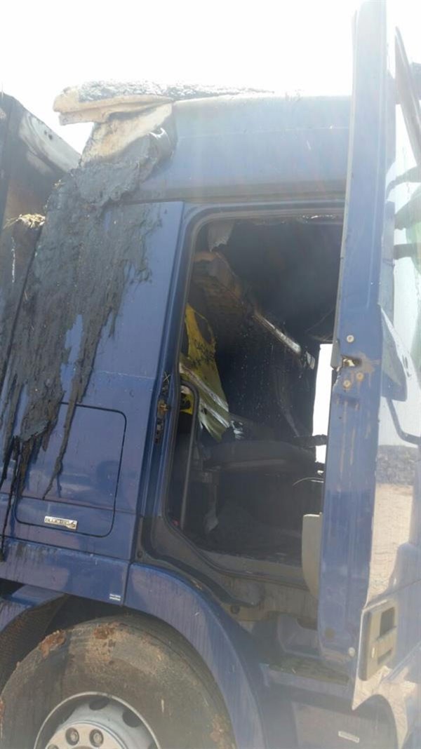 بالفيديو والصور.. رجل أمن سعودي يقود شاحنة محترقة وينقذ الجميع من كارثة محققة