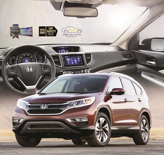 هوندا CR-V 2016 تحصد 5 نجوم باختبارات الهيئة الفيدرالية للسلامة على الطرق
