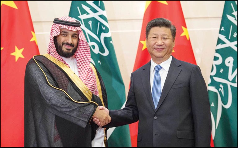 الرئيس الصيني شي جين بينغ مرحبا بصاحب السمو الملكي الامير محمد بن سلمان بن عبدالعزيز واس