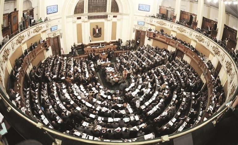 صورة ارشيفية لمجلس النواب المصري في بداية دور الانعقاد الحالي
