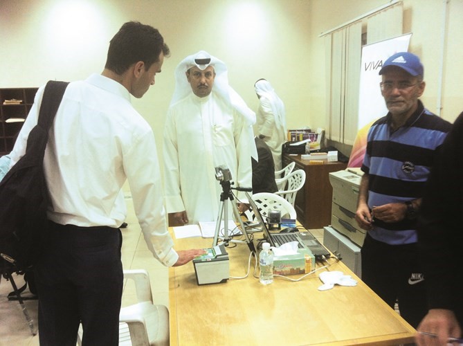الحيان يتابع اجراءات البصمات﻿