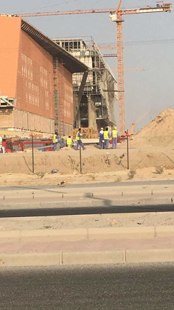 بالصور ..  حريق في جامعة الشدادية 
