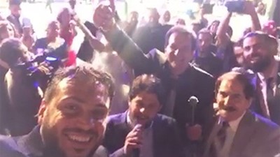 بالفيديو.. هكذا تحوّل زفاف إبن محمد اسكندر إلى مهرجان غنائي