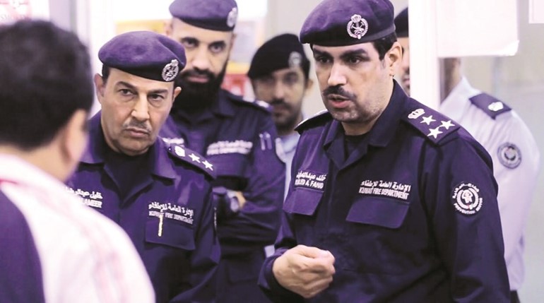العميد خالد فهد والعقيد خليل الامير خلال الجولة