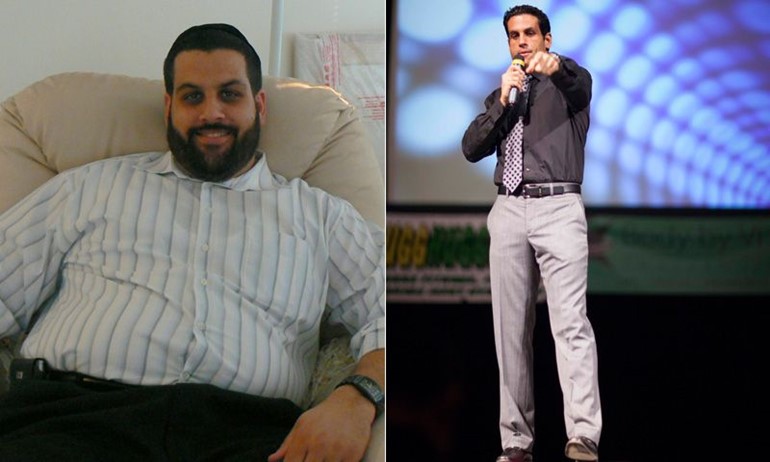 بالصور .. امريكي خسر اكثر من 50 كيلوجرام واصبح نجم الوسامة !