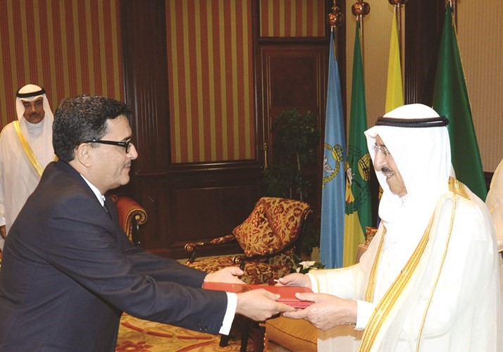 صاحب السمو الامير يتسلم اوراق اعتماد سفير الجمهورية اليمنية