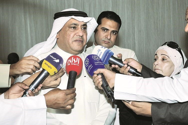 وكيل الشؤون متحدثا لوسائل الاعلام﻿