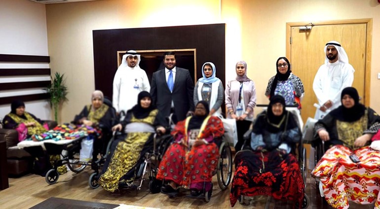 فريق بنك الكويت الدولي اثناء الزيارة﻿