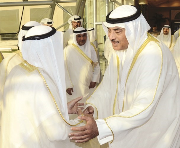 الشيخ صباح الخالد في وداع صاحب السمو قبيل مغادرته الى الولايات المتحدة﻿