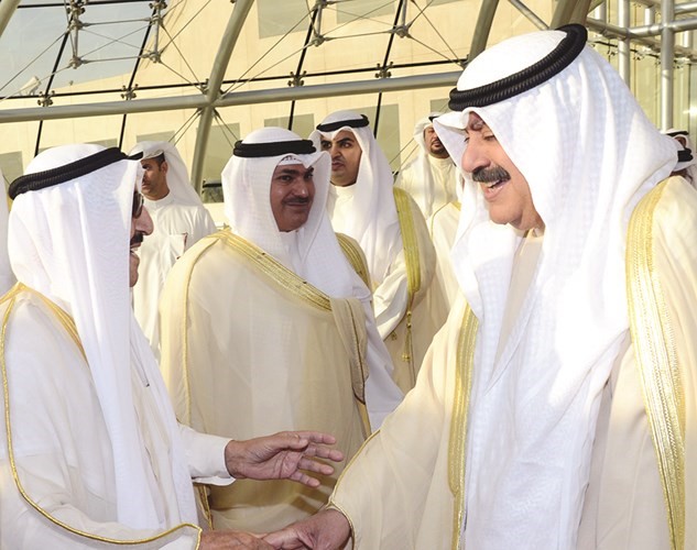 صاحب السمو الامير الشيخ صباح الاحمد وخالد الجارالله﻿