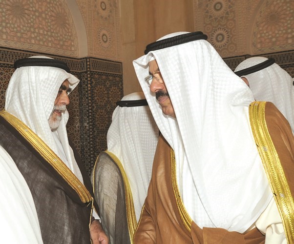 الشيخ احمد النواف مهنئا الشيخ احمد الخالد﻿