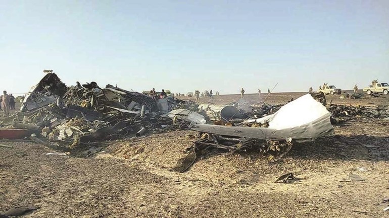 في هذا المكان وضعت القنبلة بالطائرة الروسية