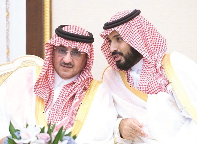 صاحب السمو الملكي ولي العهد الامير محمد بن نايف وصاحب السمو الملكي ولي ولي العهد الامير محمد بن سلمان
