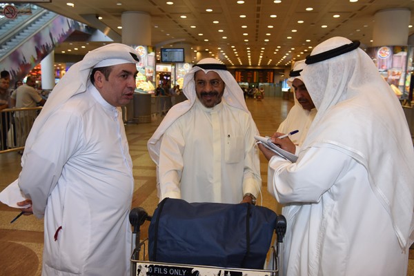 دناصر الصانع لدى عودته تصويراحمد علي