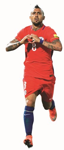 اللاعب الدولي التشيلي ارتورو فيدال